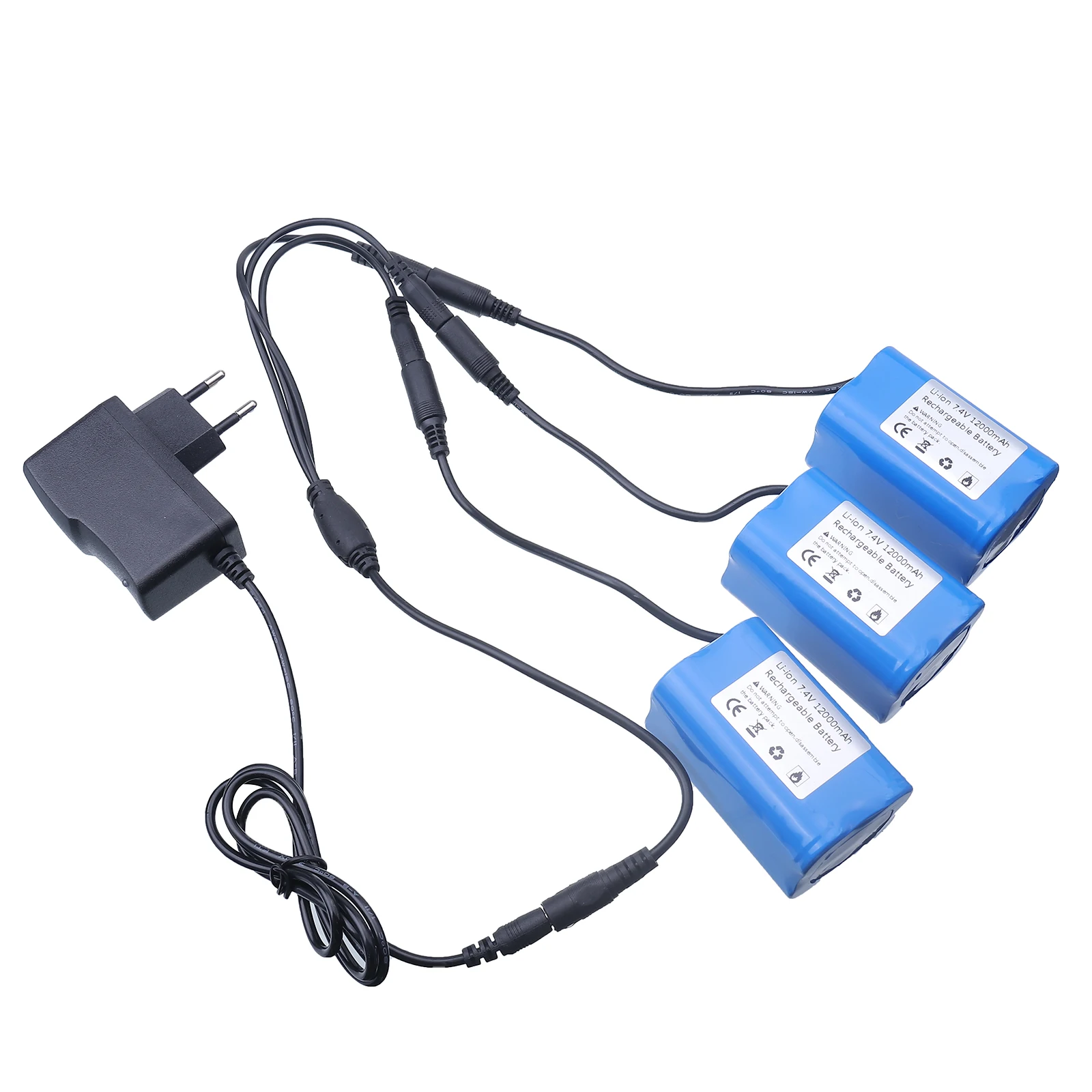 Fish Finder Charger - Аккумулятор 7.4V 12000mAh с USB-зарядкой для